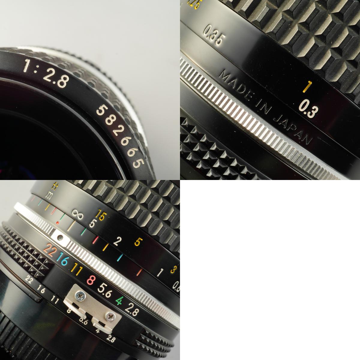 【Serviced】 Nikon Ai Nikkor 28mm F/2.8 単焦点レンズ