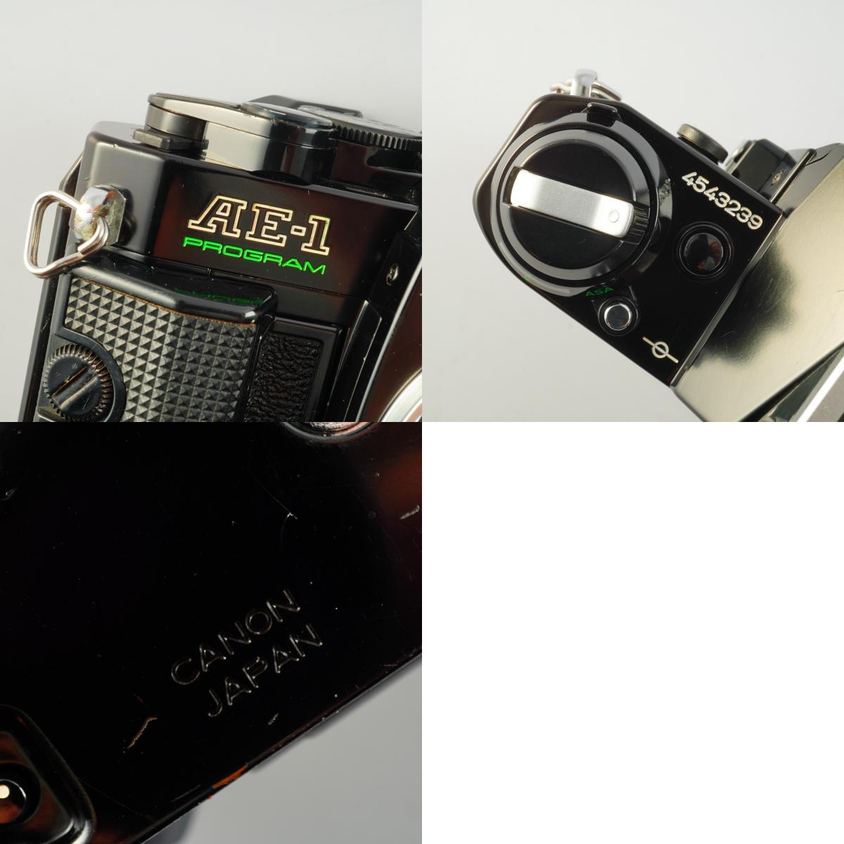 【Serviced】 Canon AE-1 Program Black + New FD 50mm F/1.4 MF フィルム一眼レフカメラ