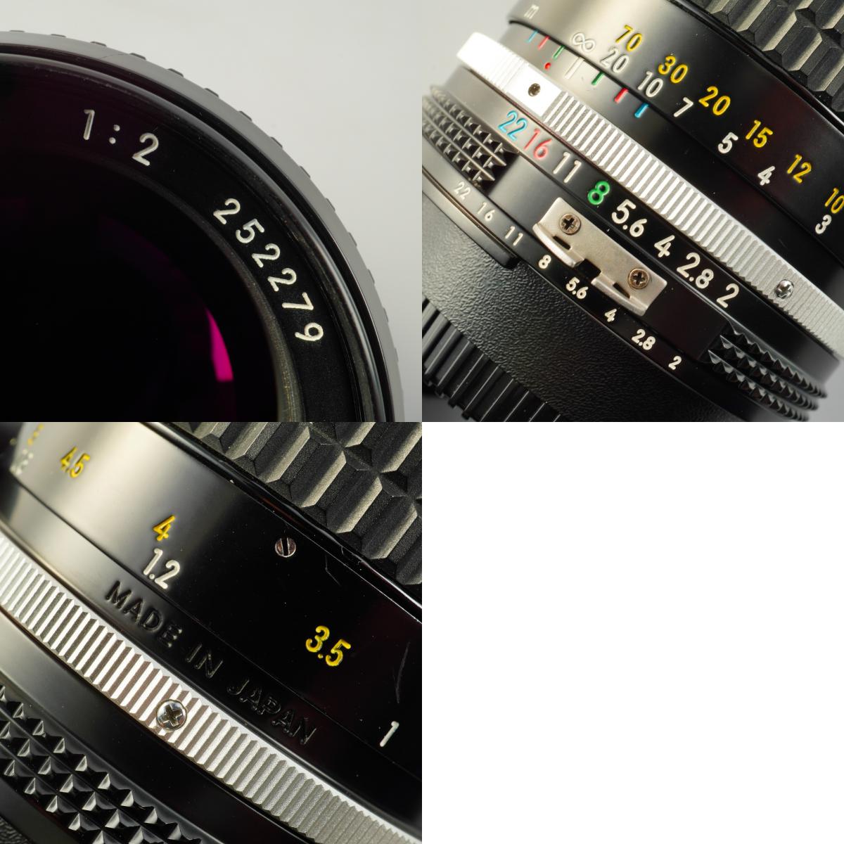 【Serviced】 Nikon Ai NIKKOR 85mm F/2 単焦点レンズ