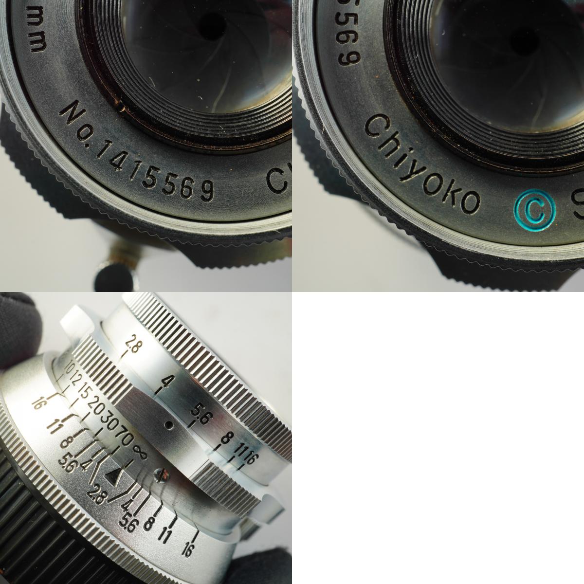 【Serviced】 MINOLTA Chiyoko Super Rokkor 45mm F/2.8 単焦点レンズ