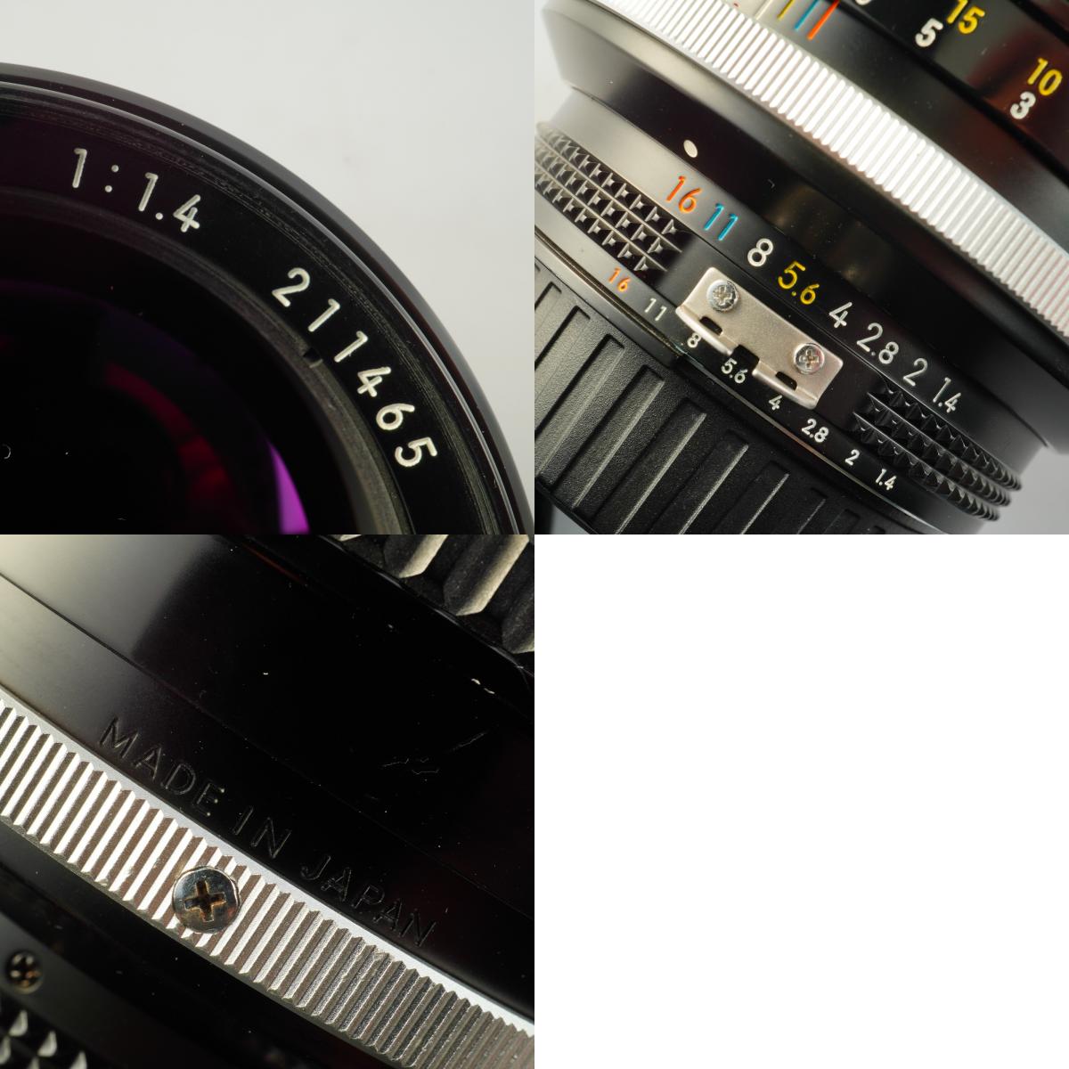 【Serviced】 Nikon Ai-S NIKKOR 85mm F/1.4 単焦点レンズ