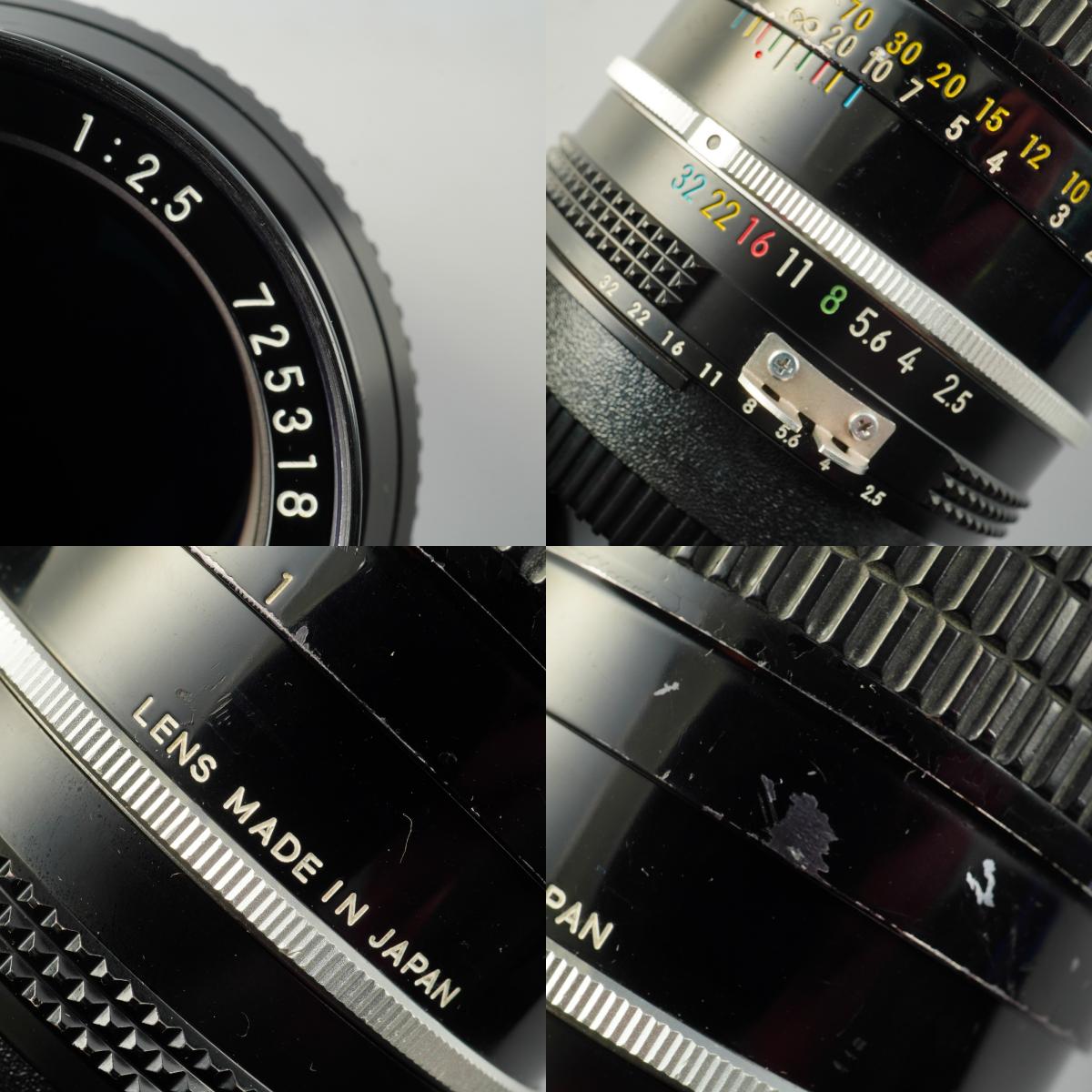 【Serviced】 Nikon Ai NIKKOR 105mm F/2.5 単焦点レンズ