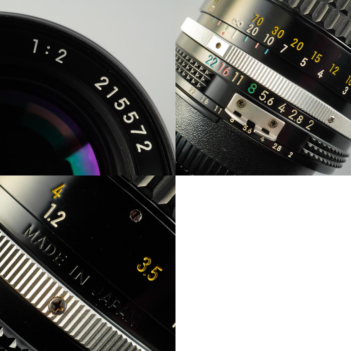 【Serviced】 Nikon Ai NIKKOR 85mm F/2 単焦点レンズ