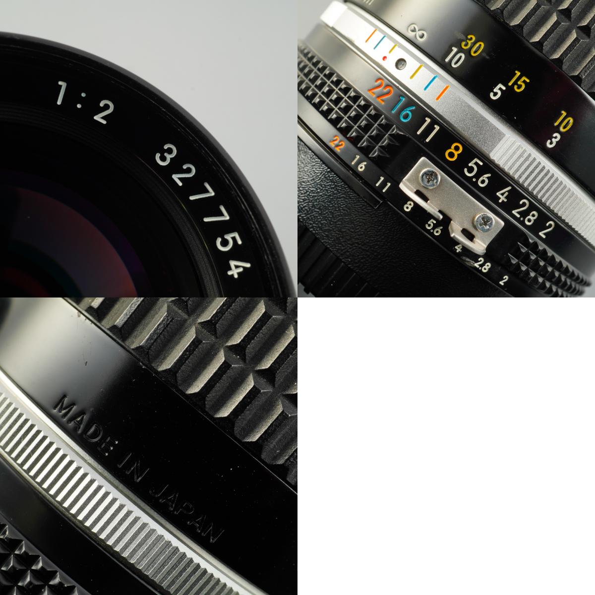 【Serviced】 Nikon Ai-S NIKKOR 85mm F/2 単焦点レンズ