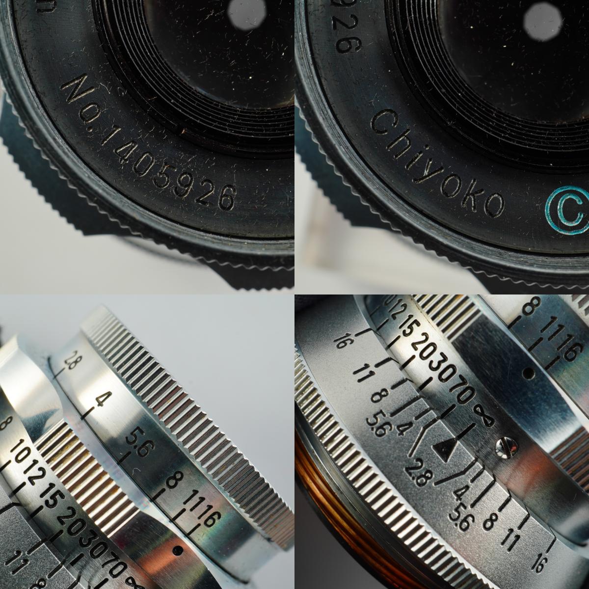 【Serviced】 MINOLTA Chiyoko Super Rokkor 45mm F/2.8 Prime Lens