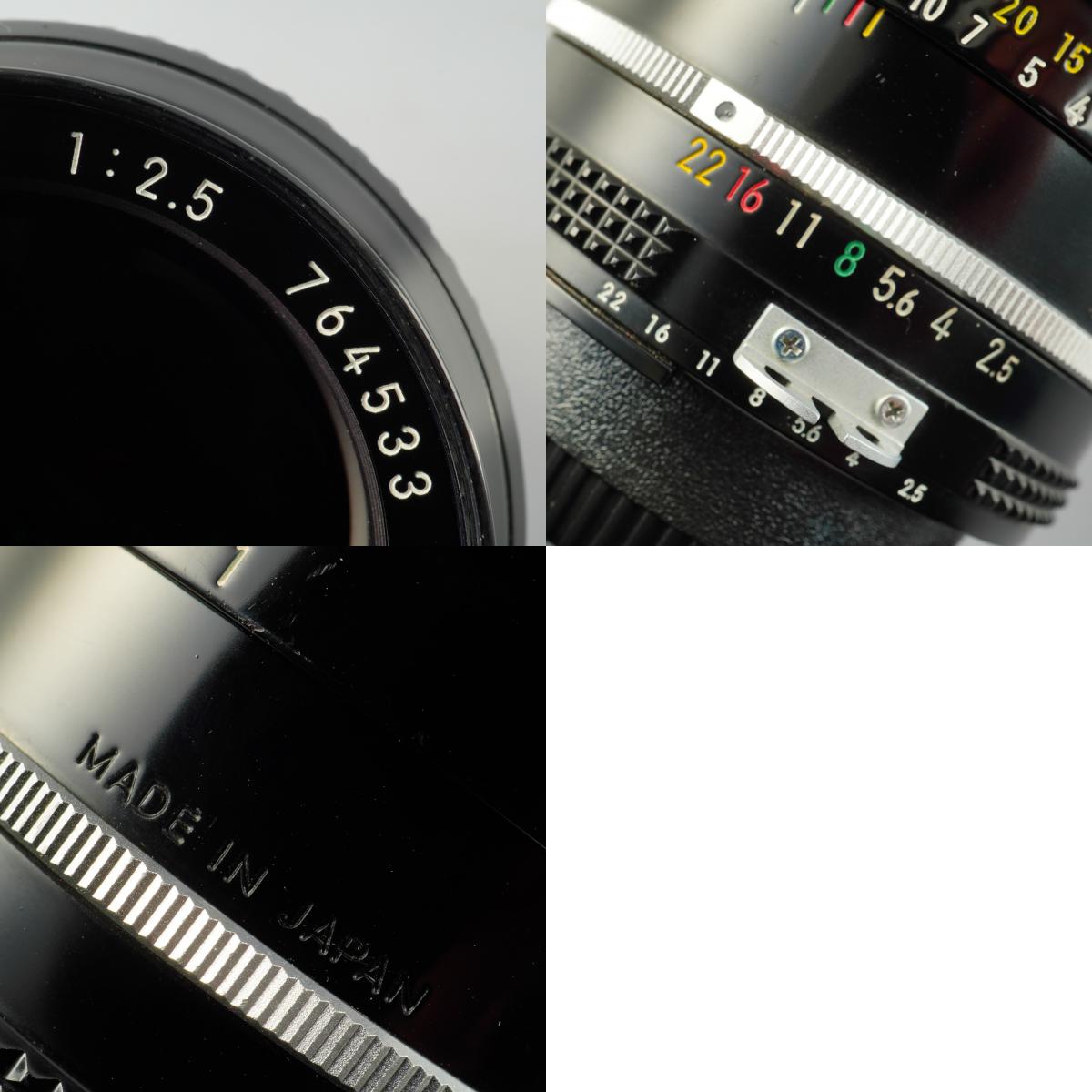 【Serviced】 Nikon Ai NIKKOR 105mm F/2.5 単焦点レンズ