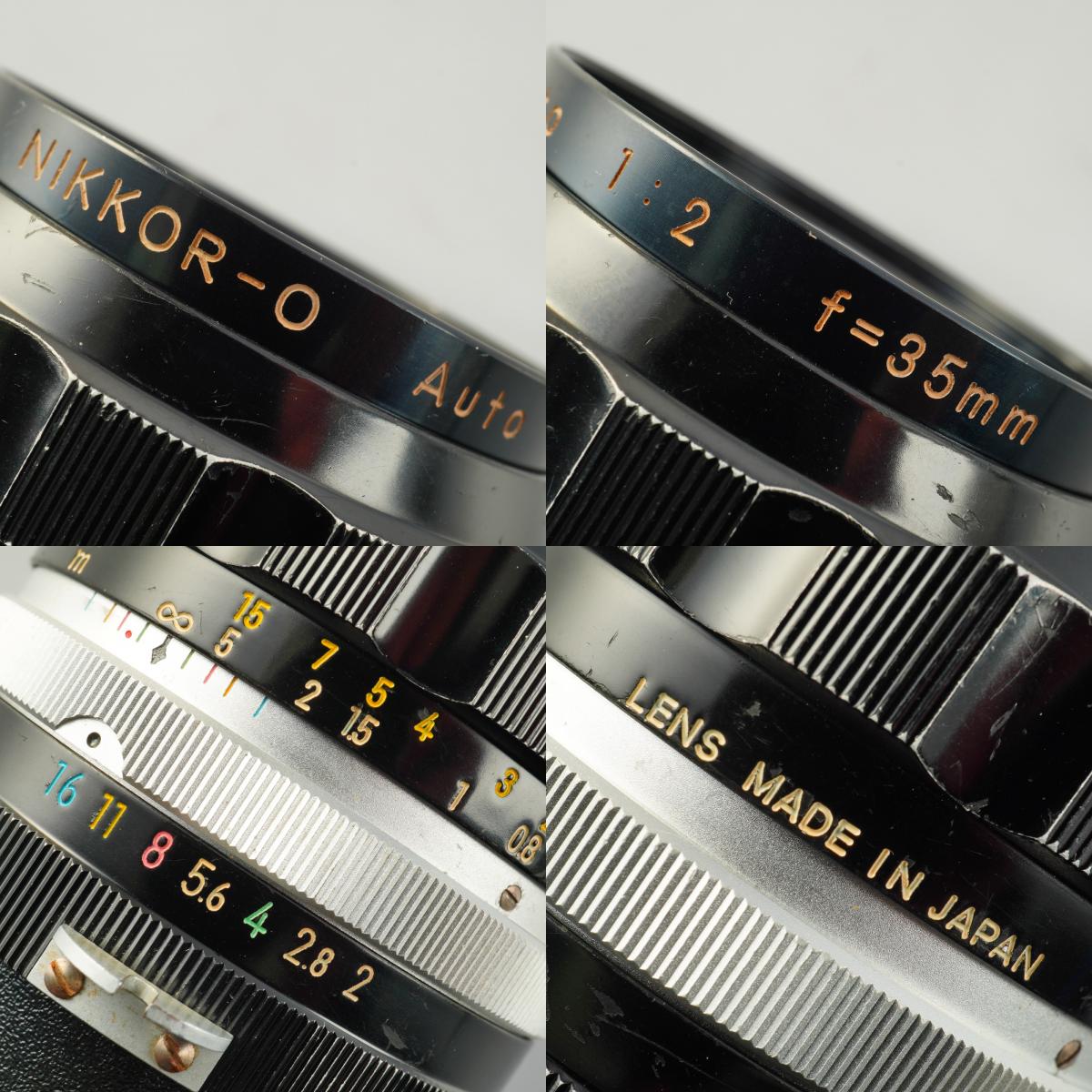 【Serviced】 Nikon 非Ai Nikkor-O Auto 35mm F/2 単焦点レンズ