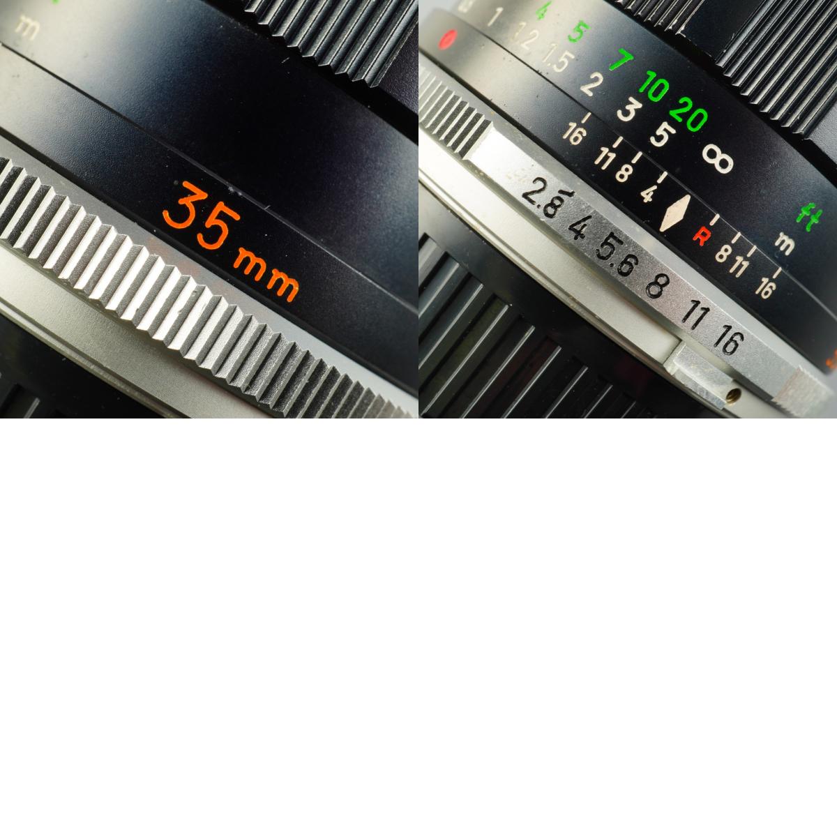 【Serviced】 MINOLTA MC W.ROKKOR-HG 35mm F/2.8 単焦点レンズ