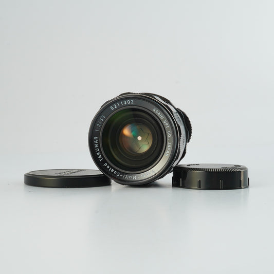 【Serviced】 PENTAX Super-Multi-Coated TAKUMAR 35mm F/2 (for M42) Prime Lens