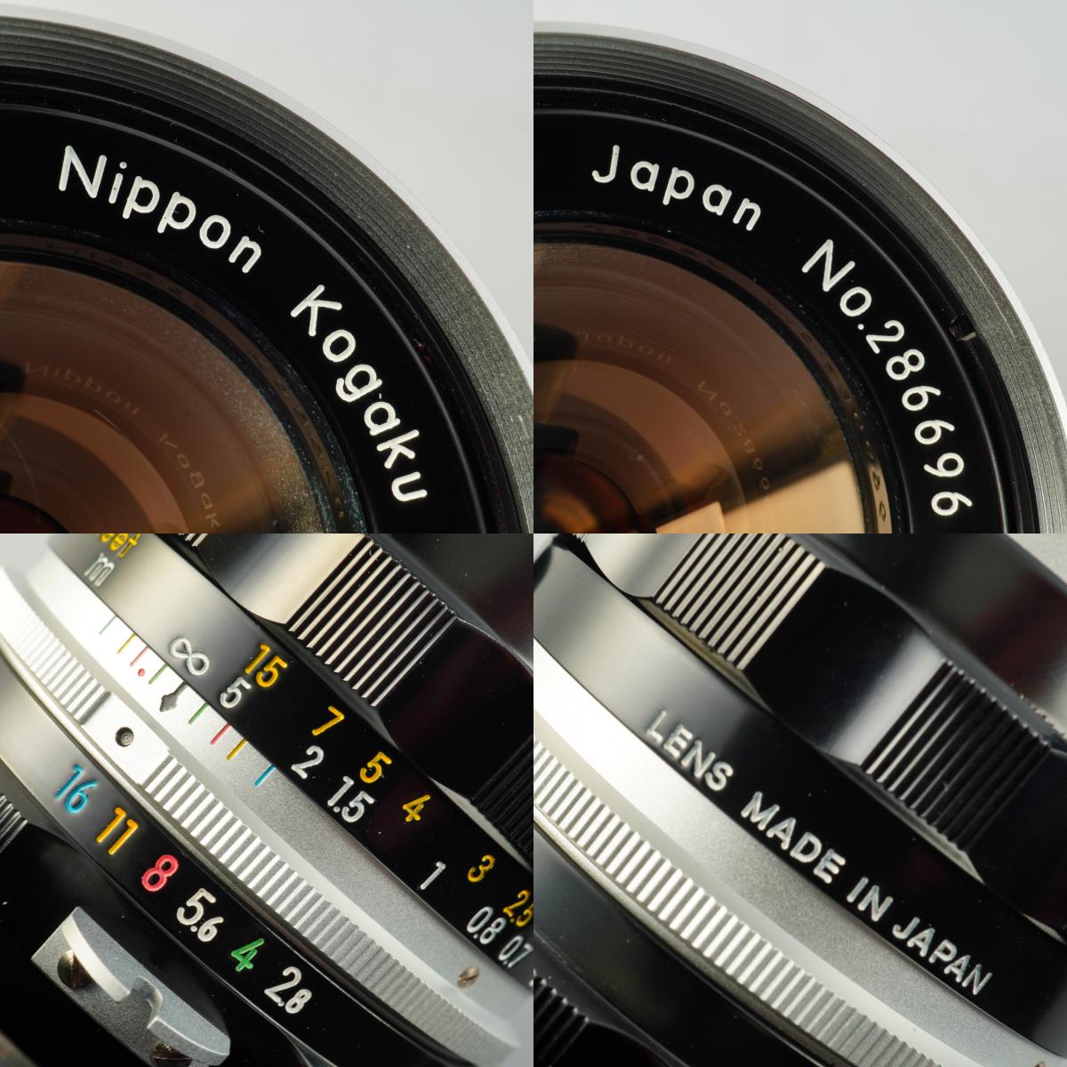 【Overhauled】 Nikon 非Ai NIKKOR-S Auto 35mm F/2.8 単焦点レンズ