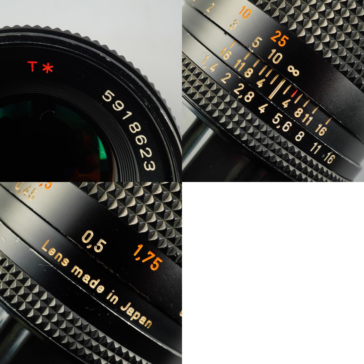 【Serviced】 CONTAX Carl Zeiss Planar T* 50mm F/1.4 AEJ 単焦点レンズ
