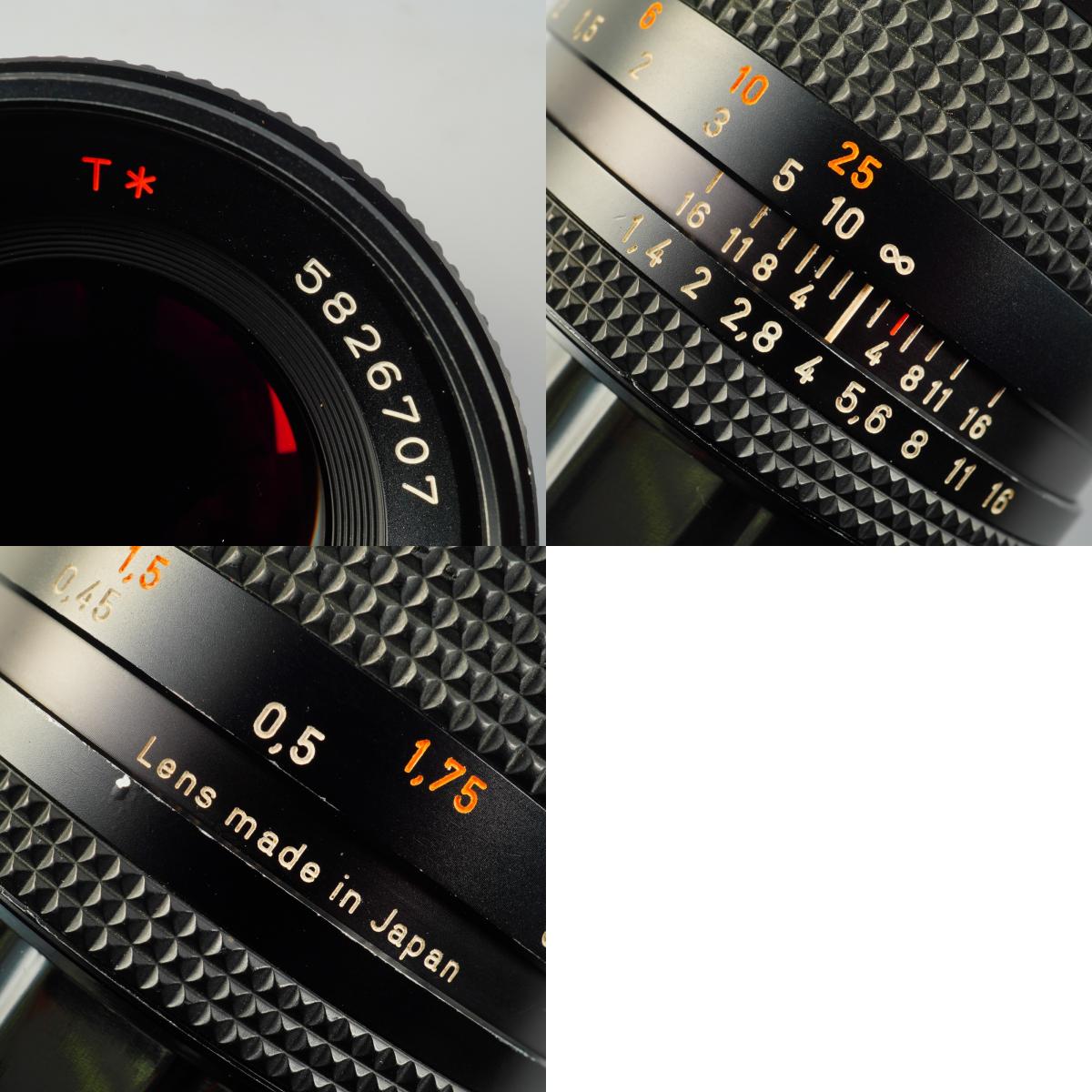 【Serviced】 CONTAX Carl Zeiss Planar T* 50mm F/1.4 AEJ 単焦点レンズ