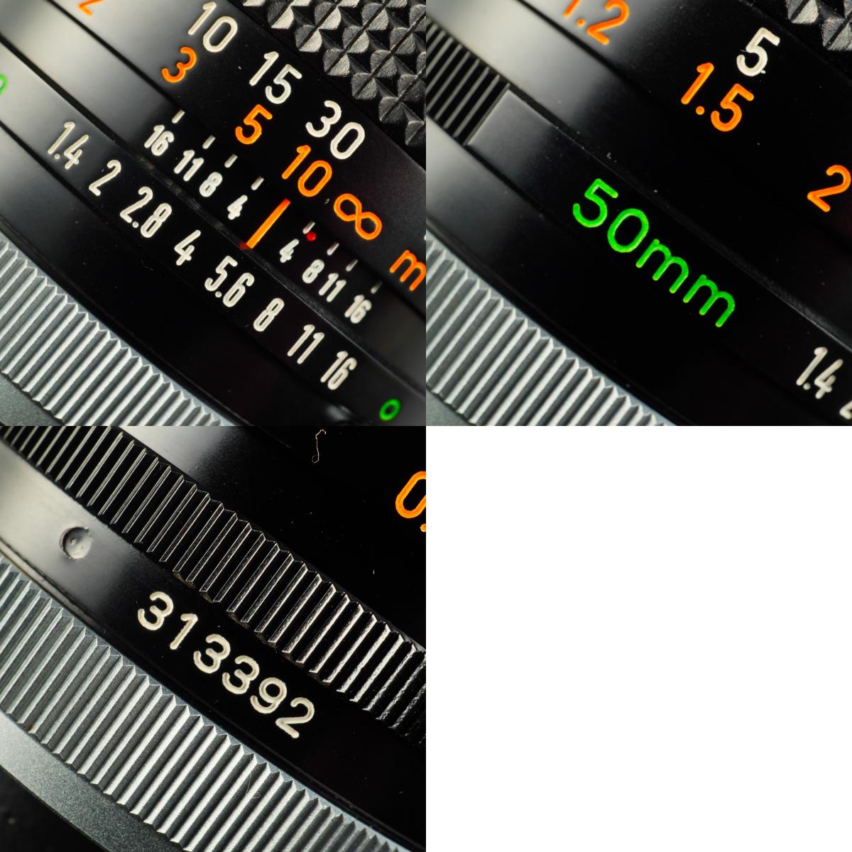 【Serviced】 Canon FD 50mm F/1.4 SSC s.s.c. "O" 単焦点レンズ