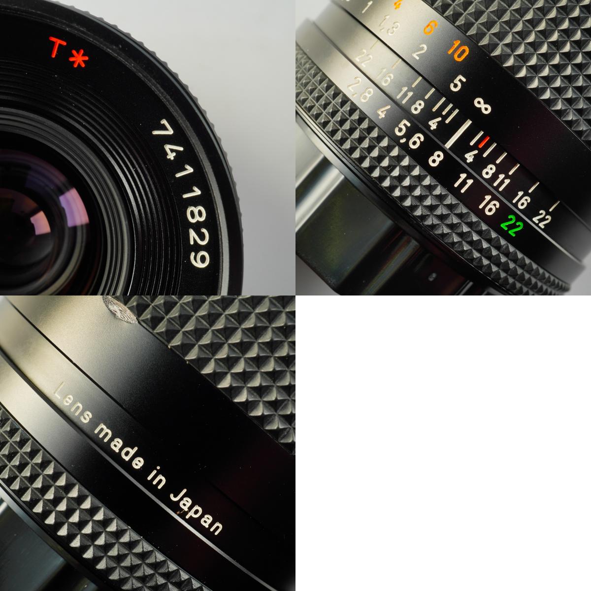 【Serviced】 CONTAX Carl Zeiss Distagon T* 35mm F/2.8 MMJ 単焦点レンズ