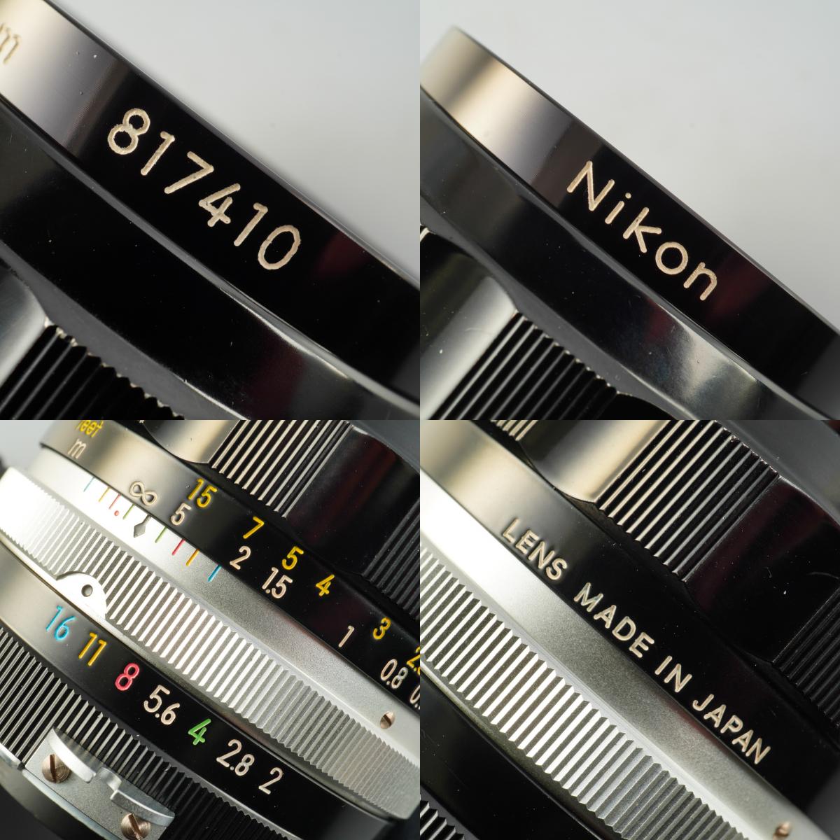 【Serviced】 Nikon 非Ai Nikkor-O Auto 35mm F/2 単焦点レンズ