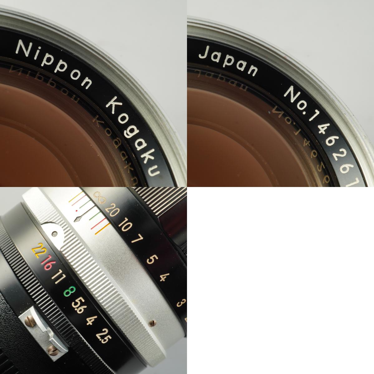 【Serviced】 Nikon 非Ai NIKKOR-P Auto 10.5cm 105mm F/2.5 単焦点レンズ