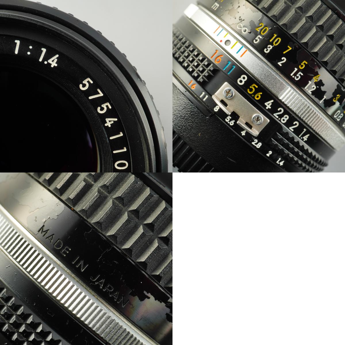 【Serviced】 Nikon Ai-S NIKKOR 50mm F/1.4 単焦点レンズ