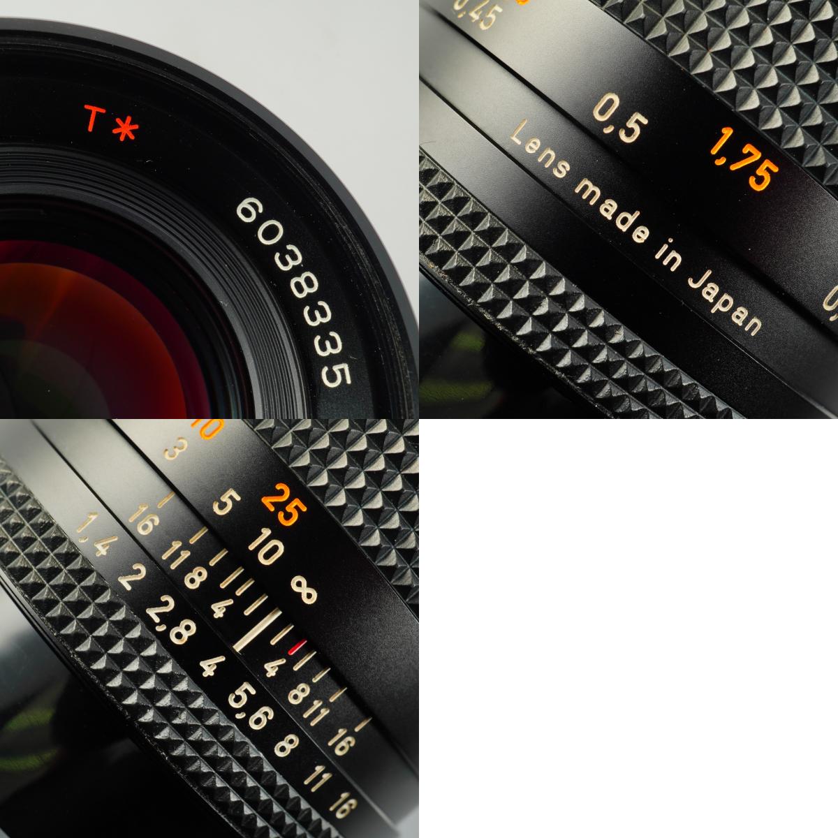 【Serviced】 CONTAX Carl Zeiss Planar T* 50mm F/1.4 AEJ 単焦点レンズ