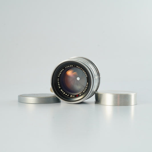 【Serviced】 Nikon Nikkor-H.C 5cm 50mm F/2 For Leica LTM L39 単焦点レンズ