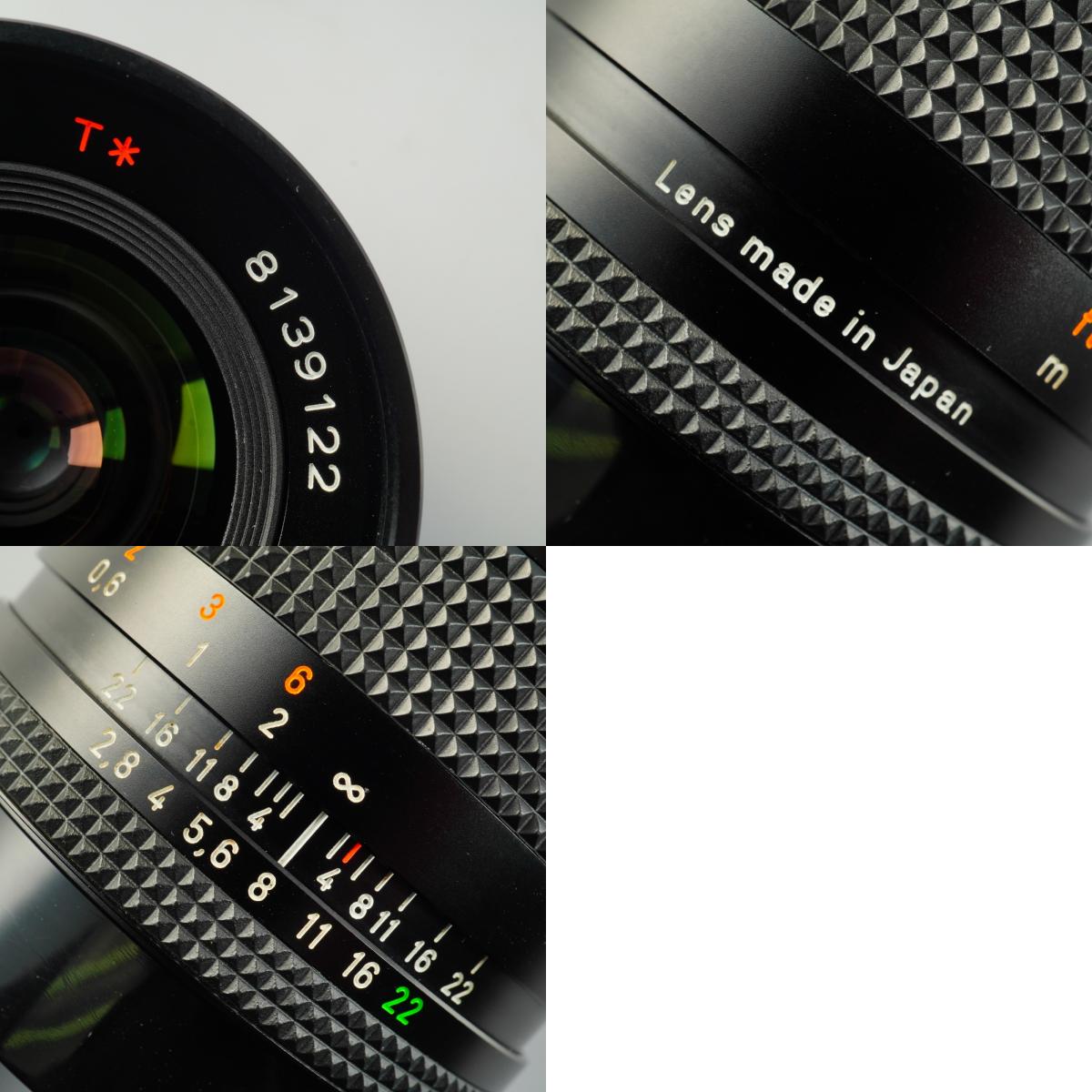 【Serviced】 CONTAX Carl Zeiss Distagon T* 28mm F/2.8 MMJ 単焦点レンズ
