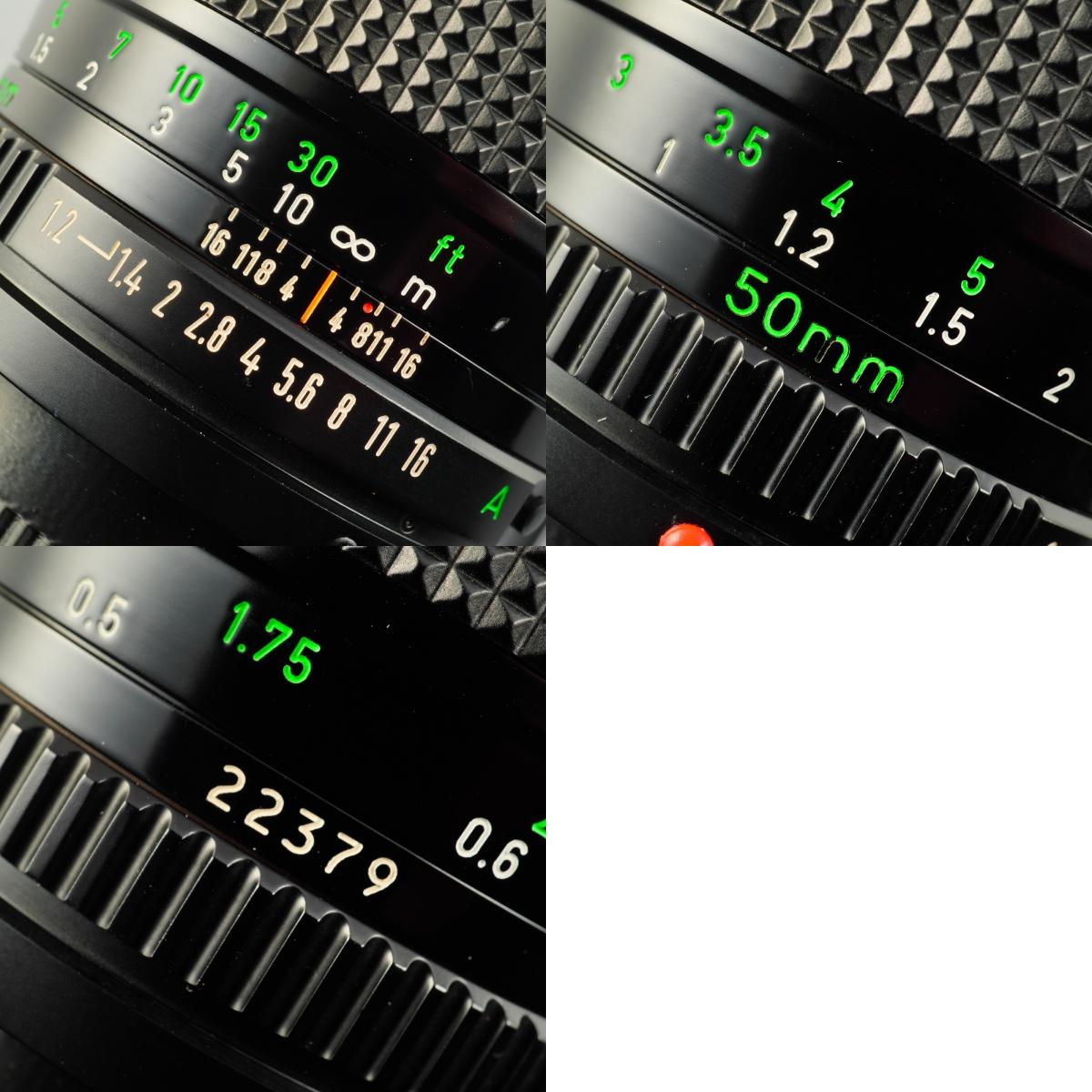 【Serviced】 Canon New FD 50mm F/1.2 L 単焦点レンズ