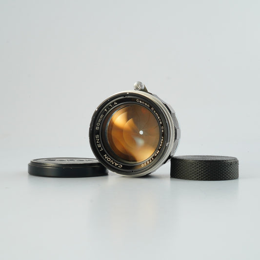 【Serviced】 Canon 50mm F/1.4 LTM 単焦点レンズ