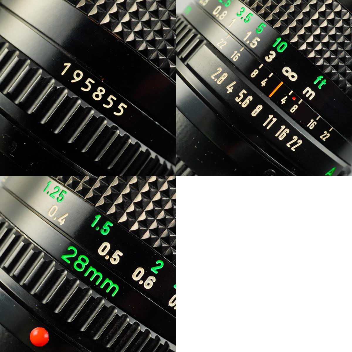 【Serviced】 Canon New FD NFD 28mm F/2.8 単焦点レンズ