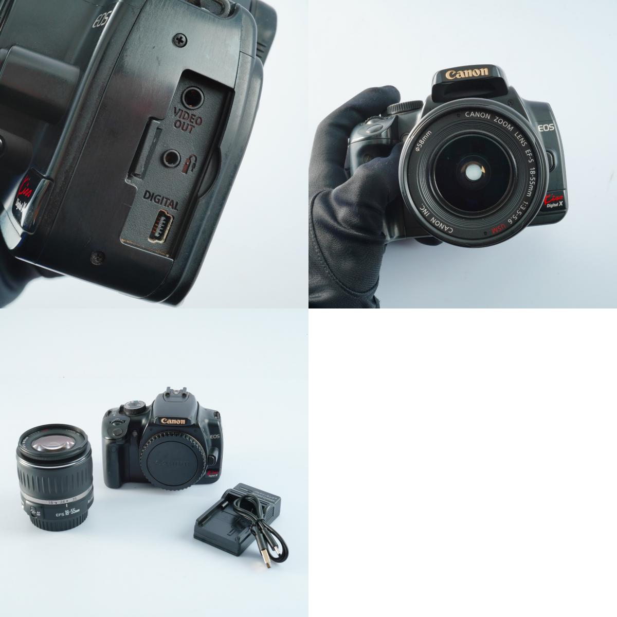 Canon EOS Kiss Digital N + EF-S 18-55mm F3.5-5.6 USM デジタル一眼レフカメラ