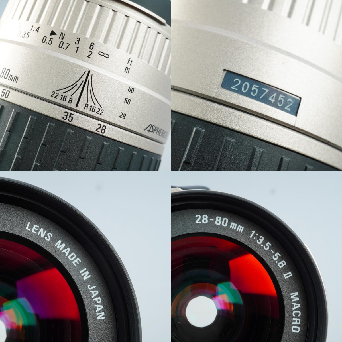 Canon New EOS kiss (REBEL G) + SIGMA 28-80mm F/3.5-5.6 III MACRO AF フィルム一眼レフカメラ