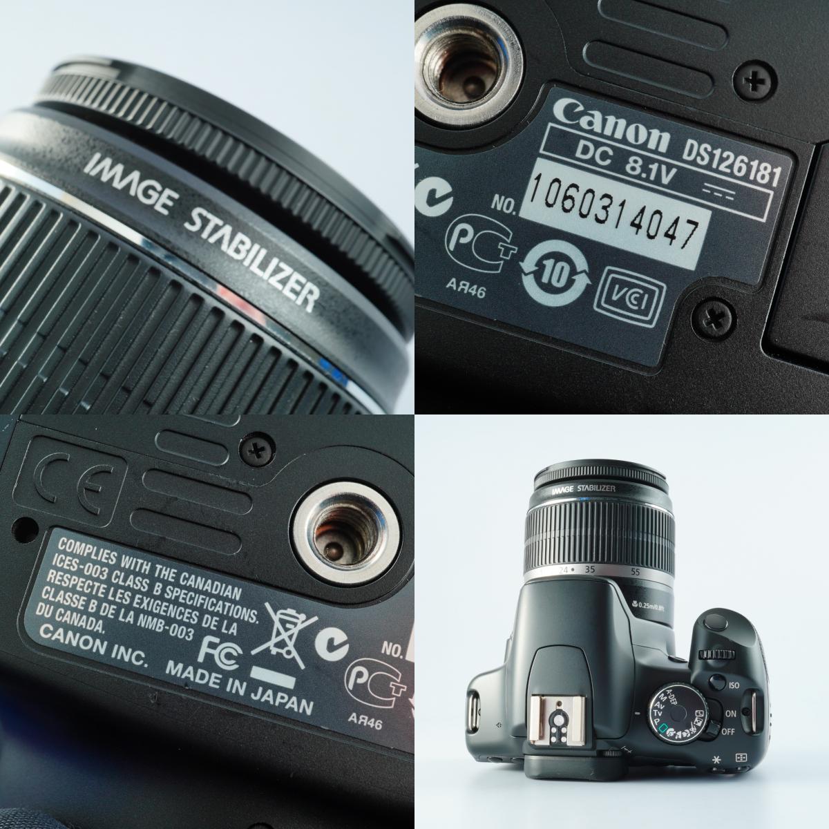 Canon EOS Kiss X2 (Rebel XSi) + EF-S 18-55mm F3.5-5.6 IS + SD 2GB デジタル一眼レフカメラ