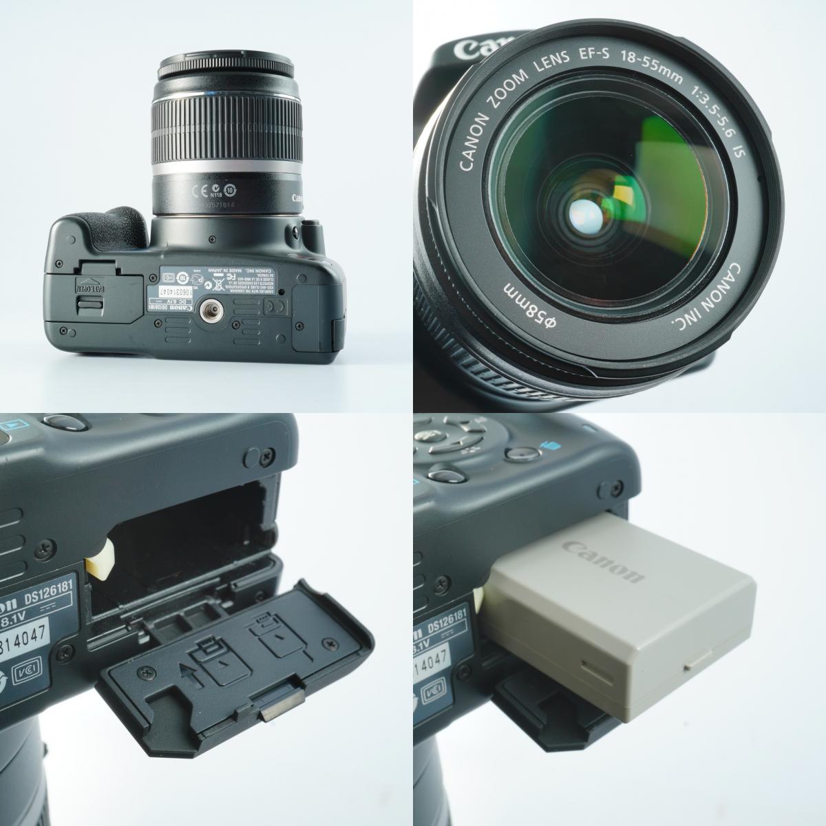 Canon EOS Kiss X2 (Rebel XSi) + EF-S 18-55mm F3.5-5.6 IS + SD 2GB デジタル一眼レフカメラ