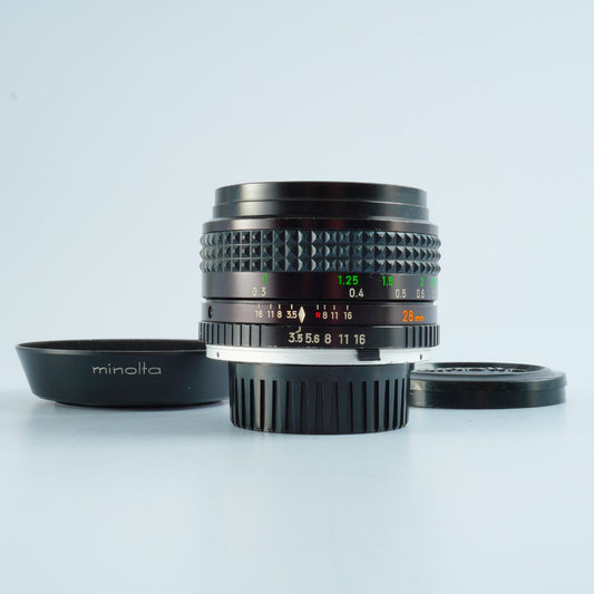 MINOLTA MC W.ROKKOR 28mm F/3.5 単焦点レンズ