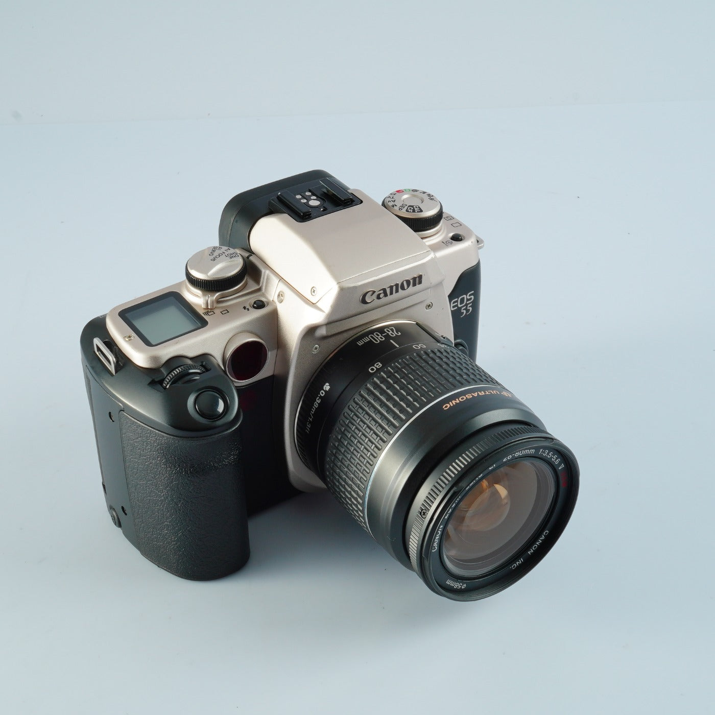 Canon EOS 55 (ELAN II) ＋ EF 28-80mm F/3.5-5.6 V USM + SPEEDLITE 300EZ AF フィルム一眼レフカメラ