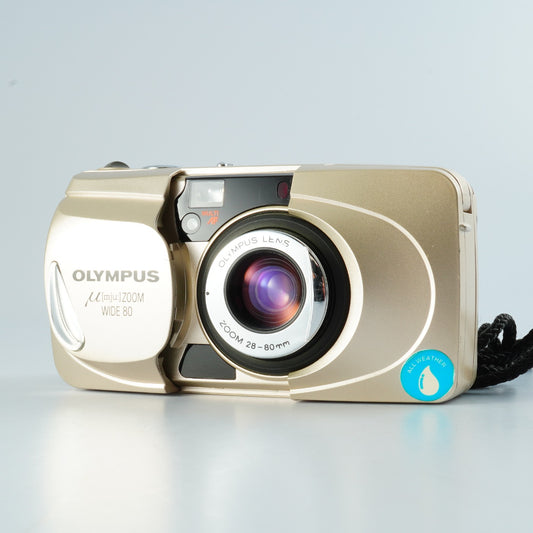 OLYMPUS μ [ mju: ] ( Stylus ) Zoom Wide 80 + Remote Control RC-200 コンパクトフィルムカメラ