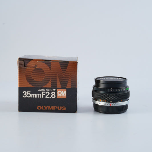 OLYMPUS OM-System Zuiko Auto w 35mm F/2.8  単焦点レンズ