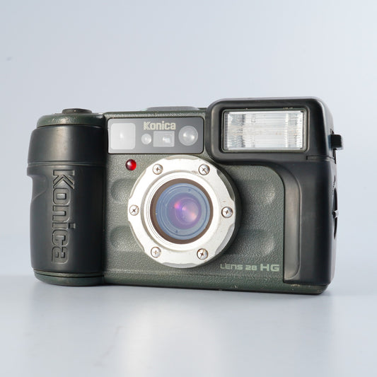 Konica 現場監督 ( GENBAKANTOKU ) Lens 28 HG コンパクトフィルムカメラ