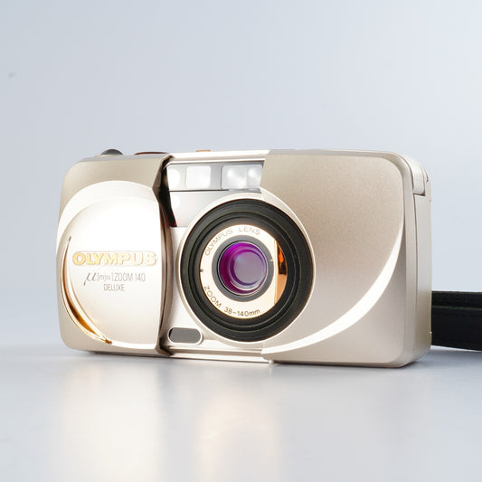 OLYMPUS μ [ mju: ] ( Stylus ) Zoom 140 Deluxe + Remote Control RC-200 コンパクトフィルムカメラ