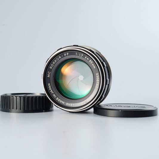 MINOLTA MC ROKKOR-PF 55mm f1.7  単焦点レンズ