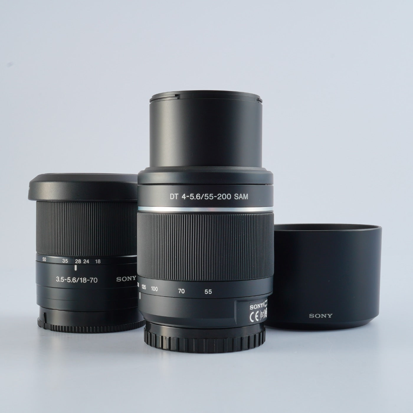 SONY 18-70mm F/3.5-5.6 & Sony 55-200mm F/4-5.6  ズームレンズ