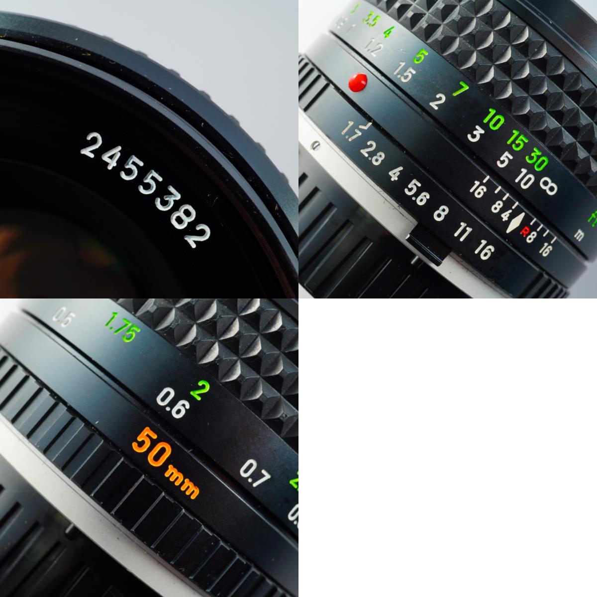 MINOLTA MC ROKKOR-PF 50mm F/1.7 単焦点レンズ – 山田写真機店