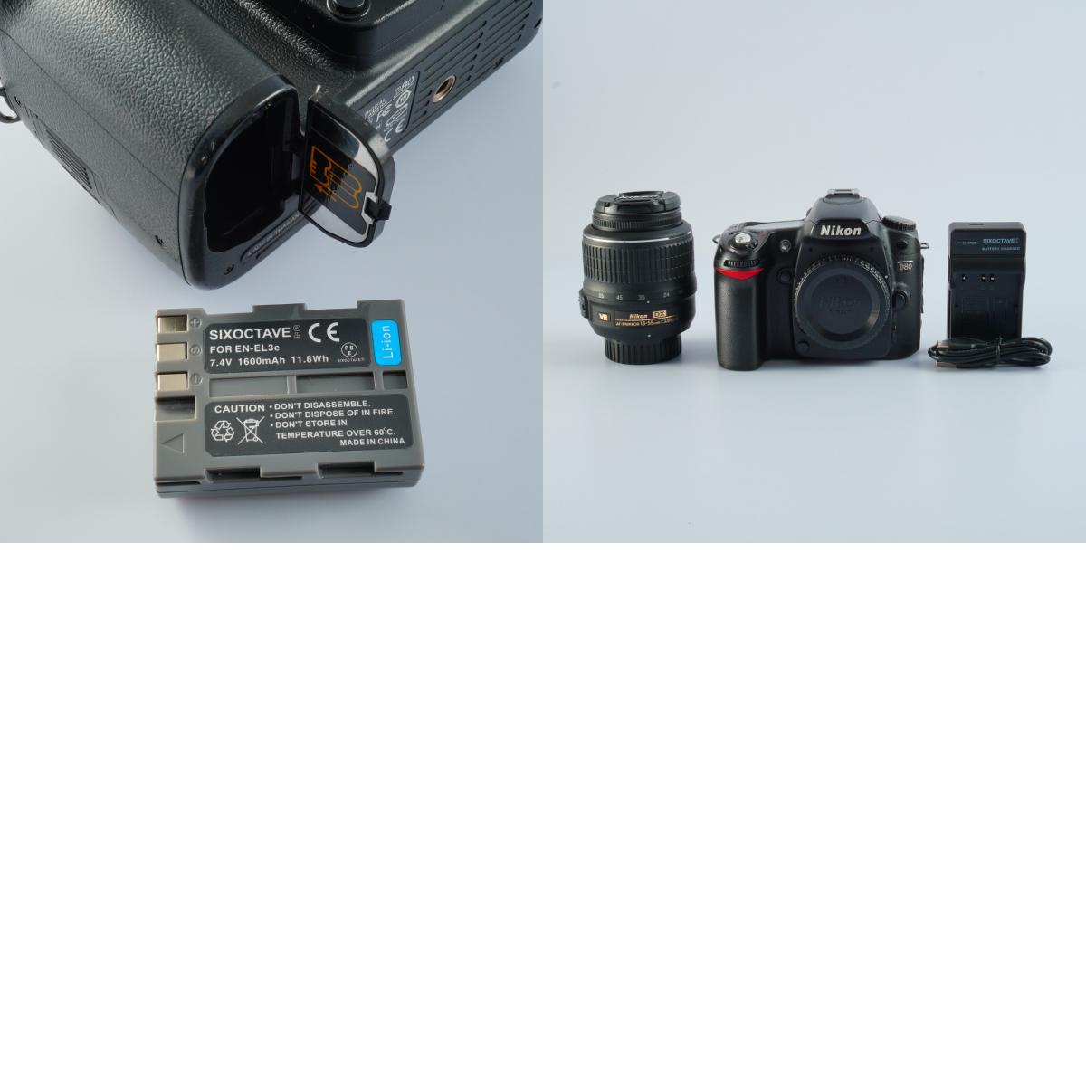 Nikon D80 + AF-S DX NIKKOR 18-55mm F/3.5-5.6 G VR デジタル一眼レフカメラ