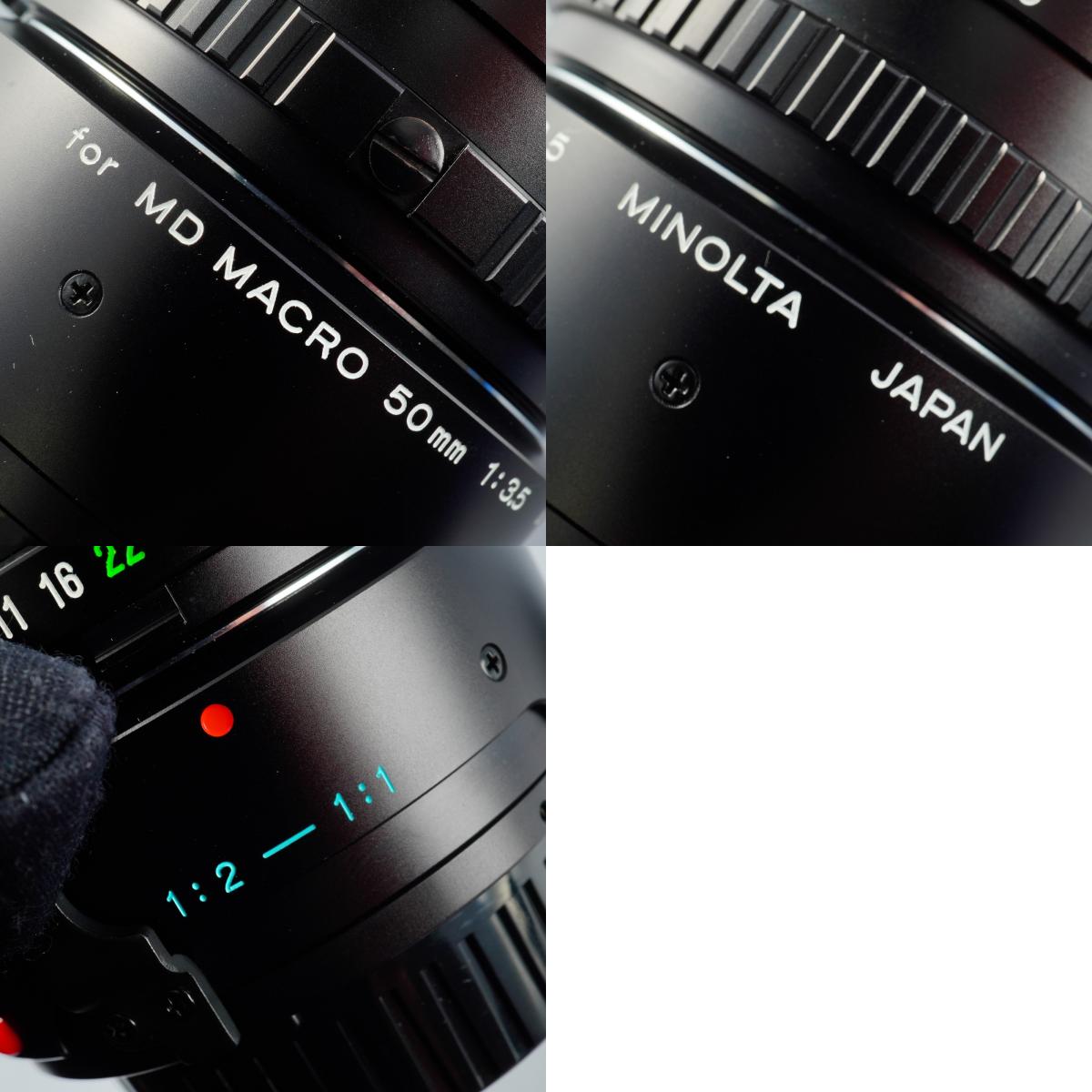 MINOLTA New MD 50mm F/3.5 MACRO + 1:1 Extention Tube  マクロレンズ