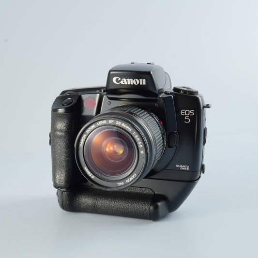 Canon EOS 5 + EF 28-80mmm F/3.5-5.6 Ⅳ + VG-10 AF フィルム一眼レフカメラ