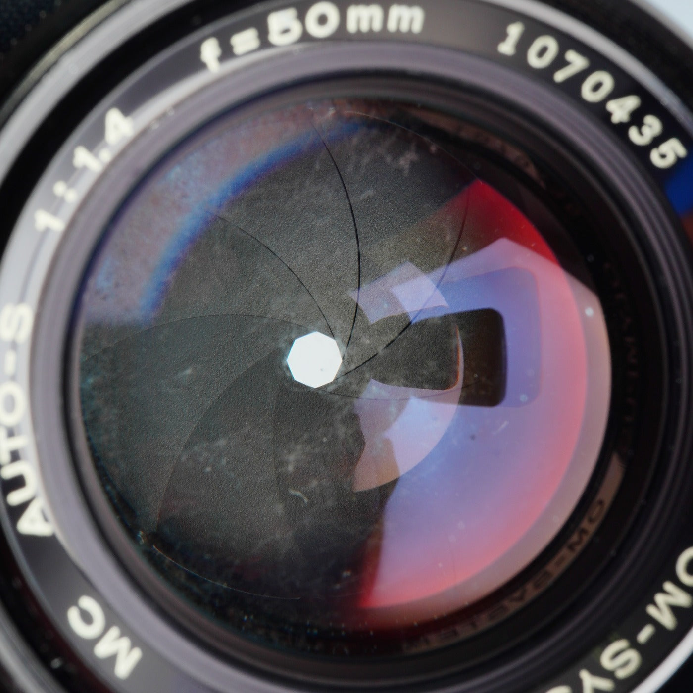 【ジャンク】 OLYMPUS OM-SYSTEM ZUIKO MC AUTO-S 50mm F/1.4  単焦点レンズ