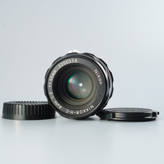 Nikon NIKKOR-H.C AUTO 50mm f/2 非Ai  単焦点レンズ