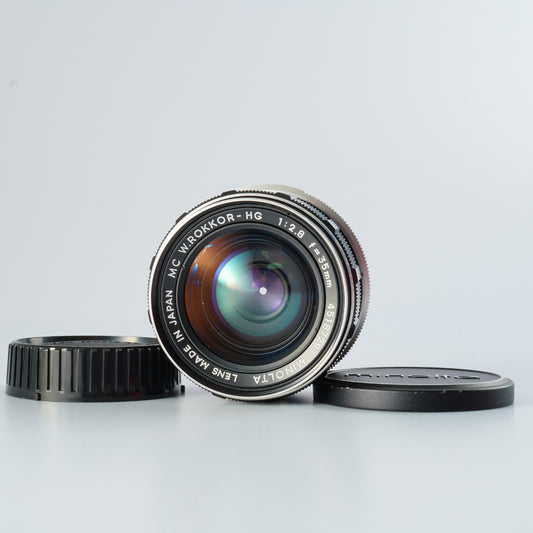 MINOLTA MC W.ROKKOR-HG 35mm F/2.8  単焦点レンズ
