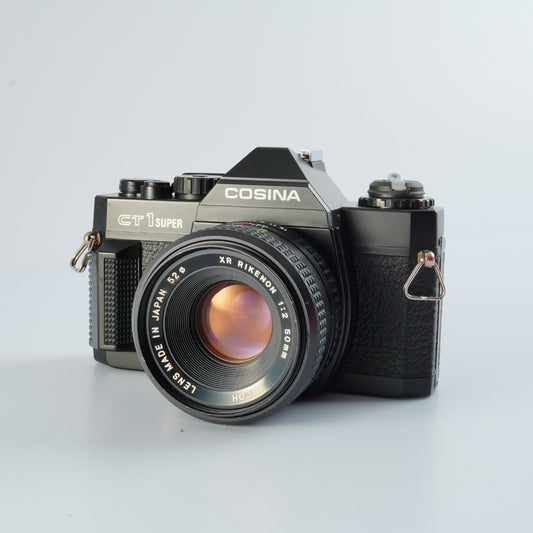 COSINA CT 1 Super + RICOH XR RIKENON 50mm F/2 MF フィルム一眼レフカメラ