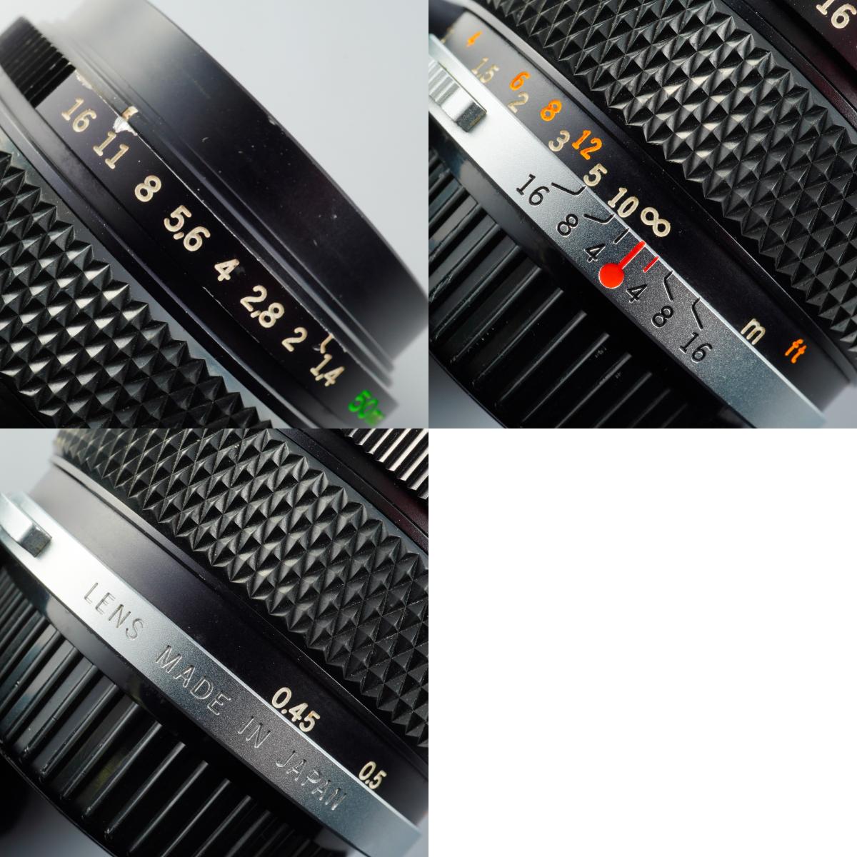 【ジャンク】 OLYMPUS OM-SYSTEM G.ZUIKO AUTO-S 50mm F/1.4  単焦点レンズ