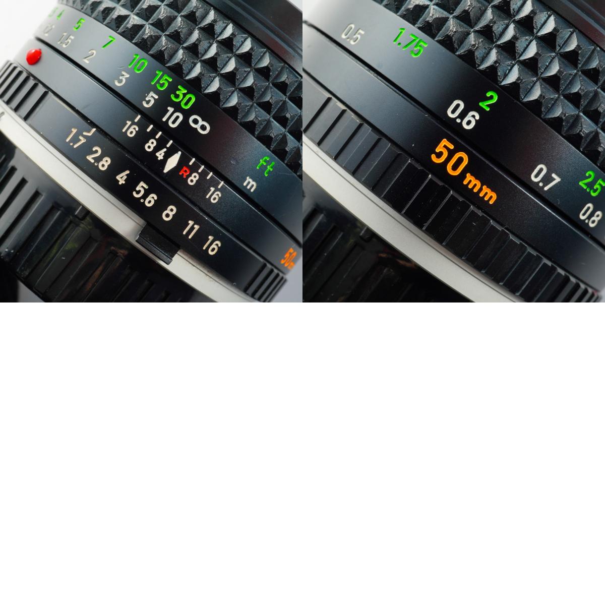 MINOLTA MC ROKKOR-PF 50mm F/1.7 単焦点レンズ