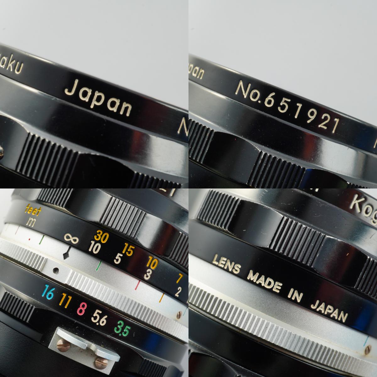 Nikon 非Ai Nikkor H Auto 28mm F/3.5 単焦点レンズ